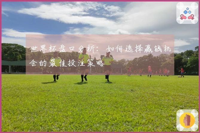 世界杯盘口分析：如何选择赢钱机会的最佳投注策略
